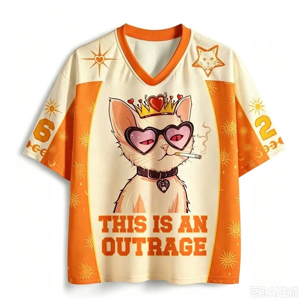 Queen Street Fashion - Motif chat reine, imprimé 3D, pour